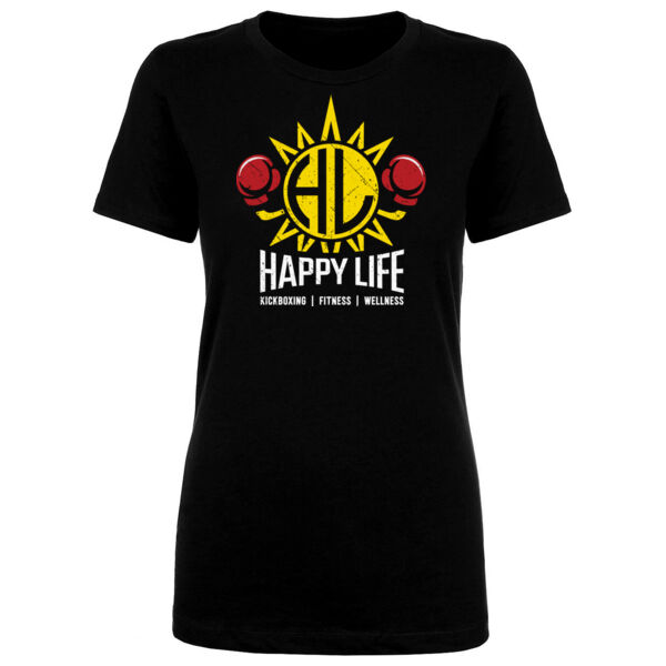 HAPPY LIFE - LOGO - WOMEN'S FITTED T-SHIRT - HZBMSN Thumbnail