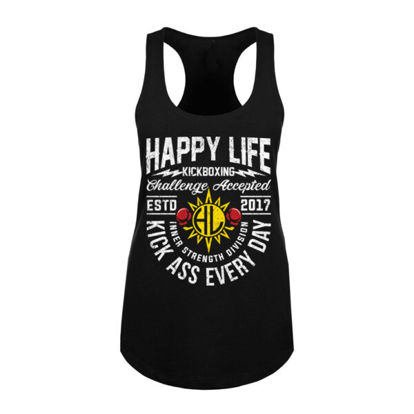 KICK ASS EVERY DAY - WOMEN'S FITTED TANK TOP - $6QTBW2$ Thumbnail