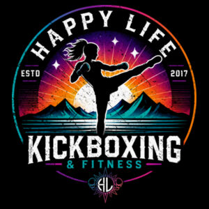 SUNSET KICKBOX - WOMEN'S FITTED T-SHIRT - $ZP38D5$ Design